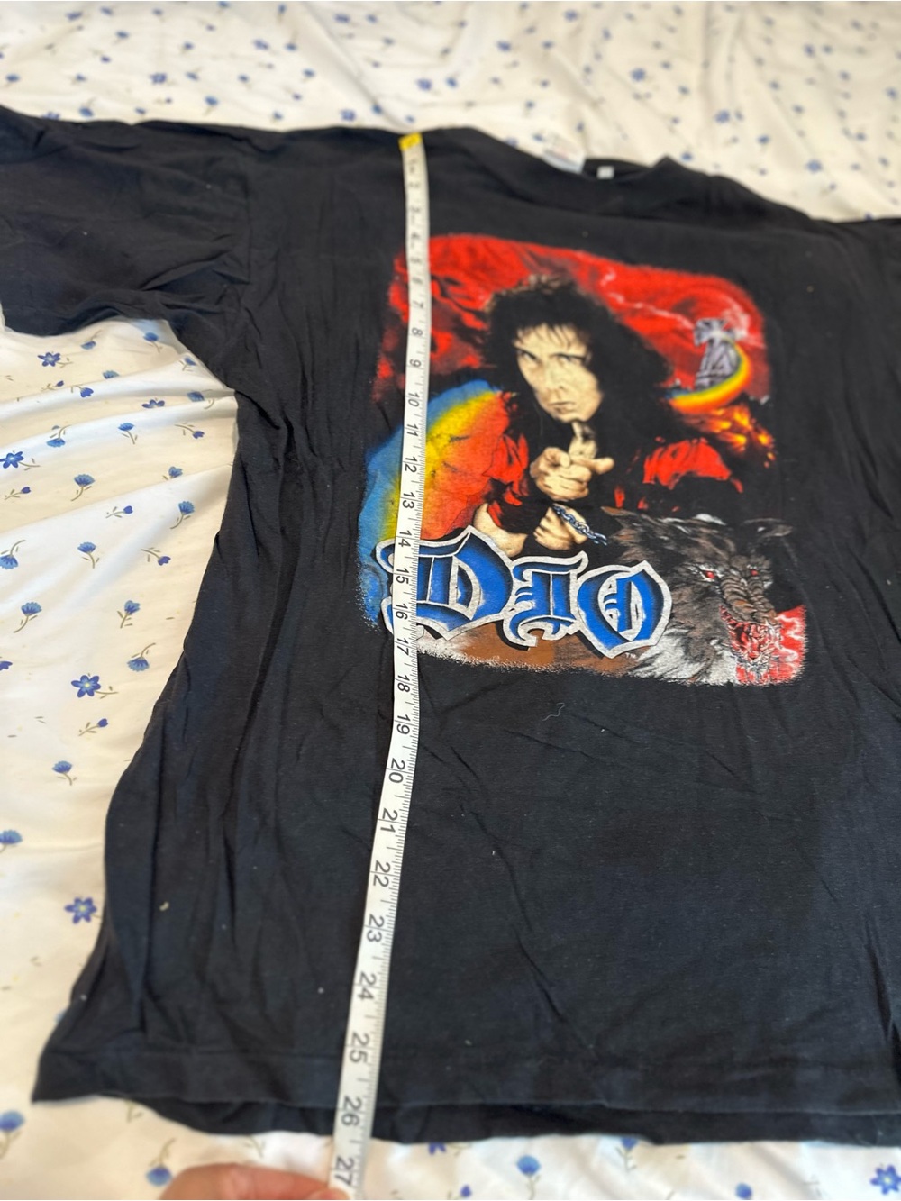 VTG ‘90 Authentic Dio Lock Up the World Tour. Sz: L Single stitch band tee. - Picture 4 of 16